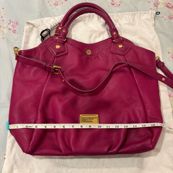 MARC by Marc Jacobs Classic Q Fran Satchel Plum/Purple Leather - Picture 2 of 16
